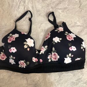 VS PINK Flowered Wireless Bra